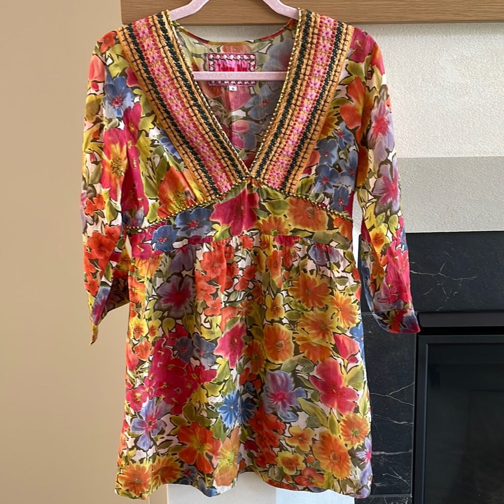 Johnny Was floral tunic